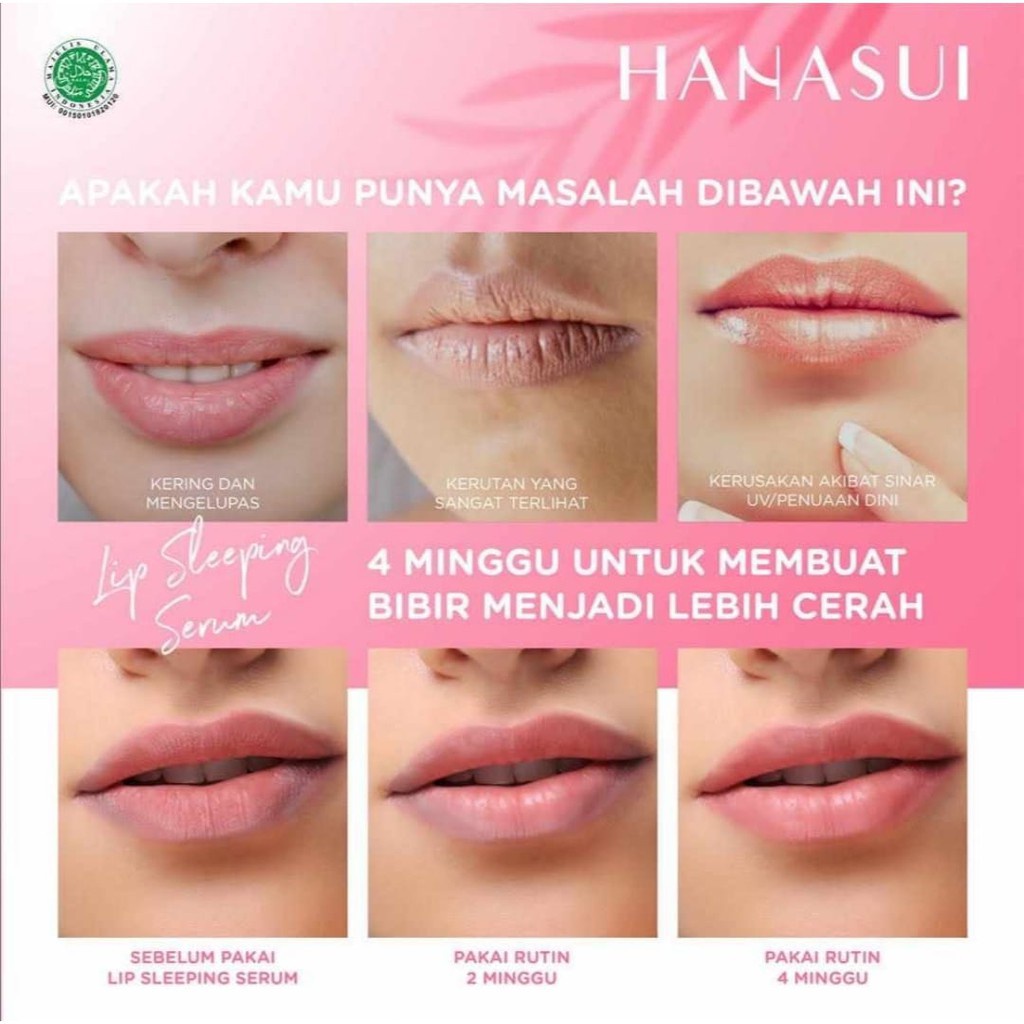 Qeila - HANASUI LIP SLEEPING SERUM 12 GR STRAWBERRY AND HONEY