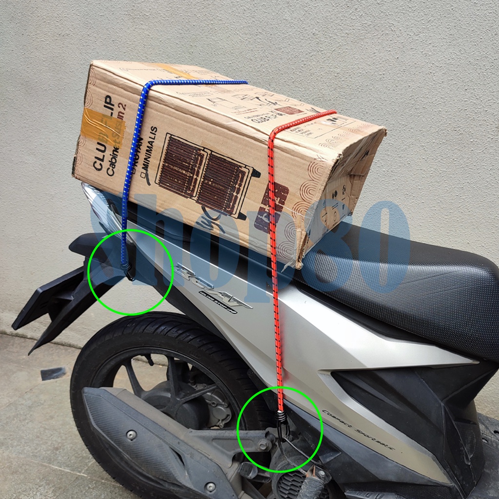 Tali Barang Sepeda Motor 1m Karet Pengikat Pengaman Bagasi Cargo Strap 100cm