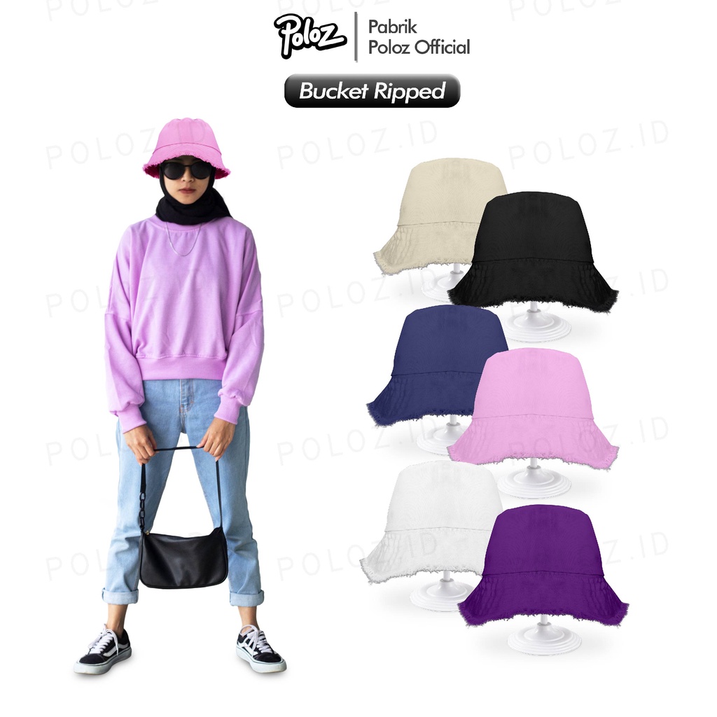 TOPI BUCKET RAWIS TOPI BUCKET RIPPED TOPI BUCKET RAWING TOPI BUCKET RUMBAI TOPI BUCKET WANITA PRIA