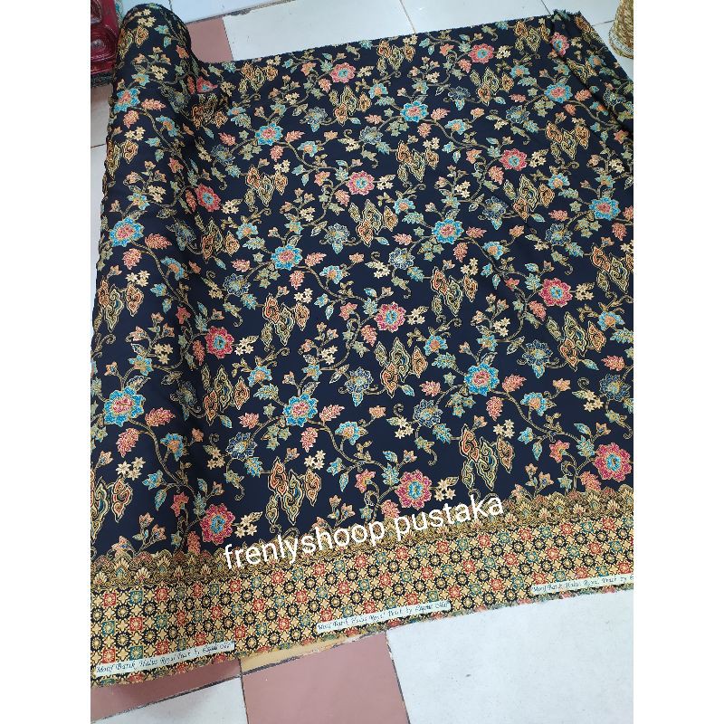 kain batik Semi sutra halus meteran / bahan batik meteran semi sutra