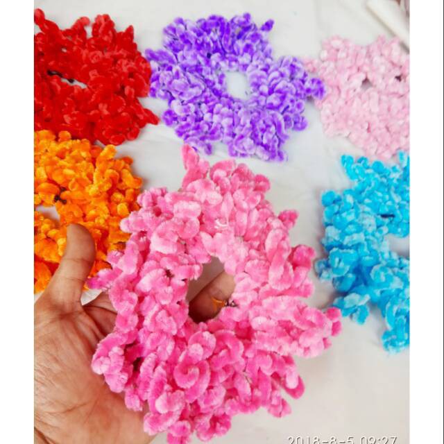 Ikat rambut ubur 6 PCS small/karet rambut cendol kecilgrosir