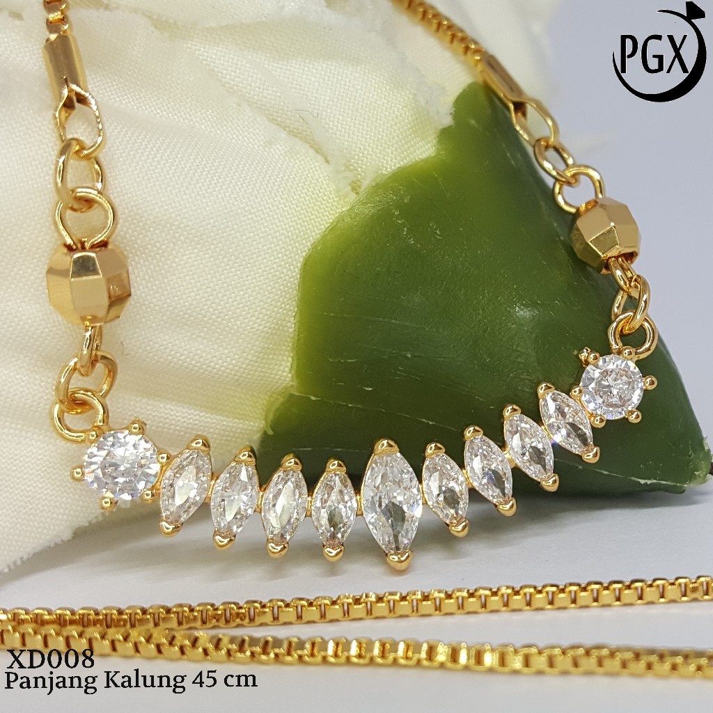 PGX Kalung Wanita Xuping Perhiasan Lapis Emas Aksesoris Fashion Premium - XD082