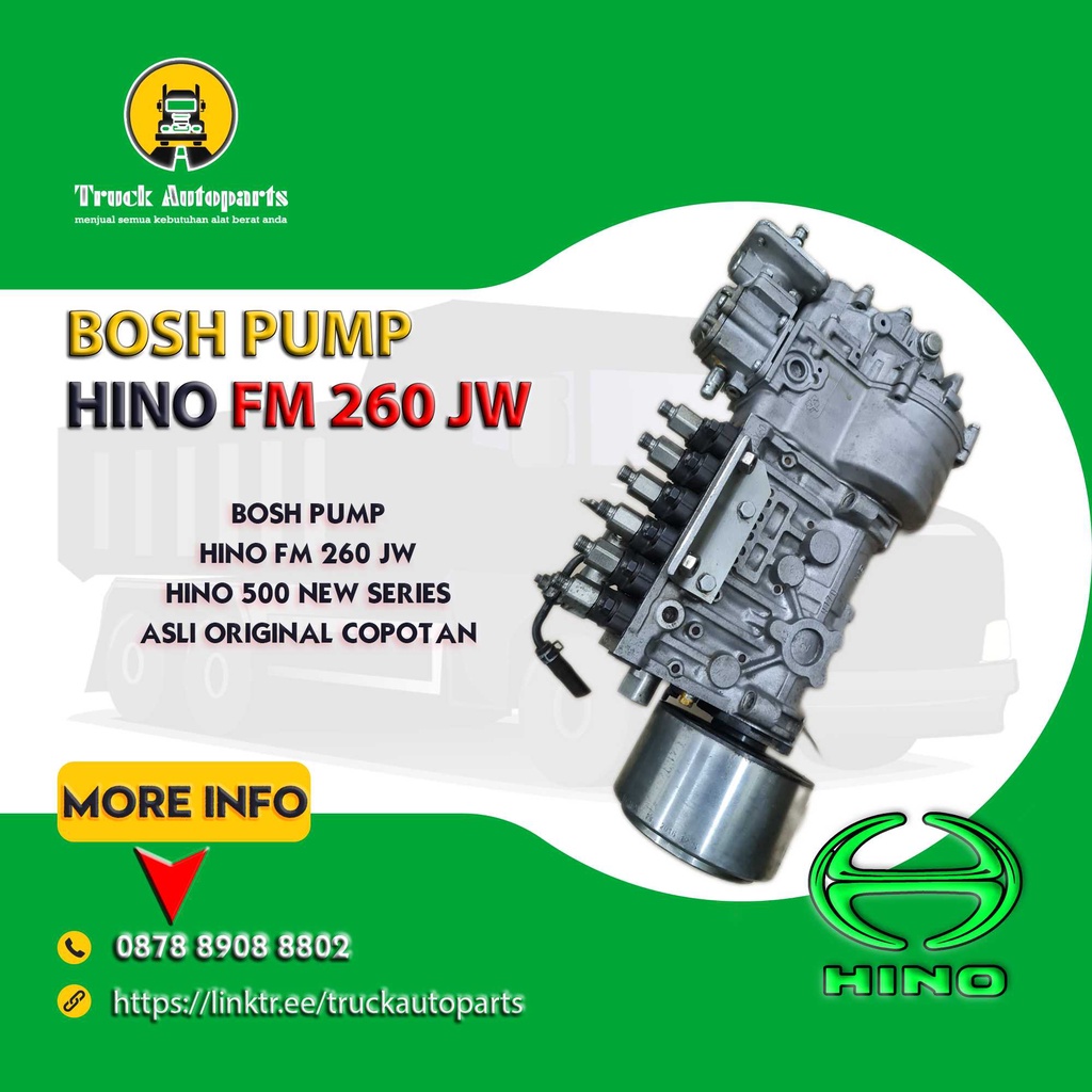 Bospom Hino FM 260 JW Asli Original