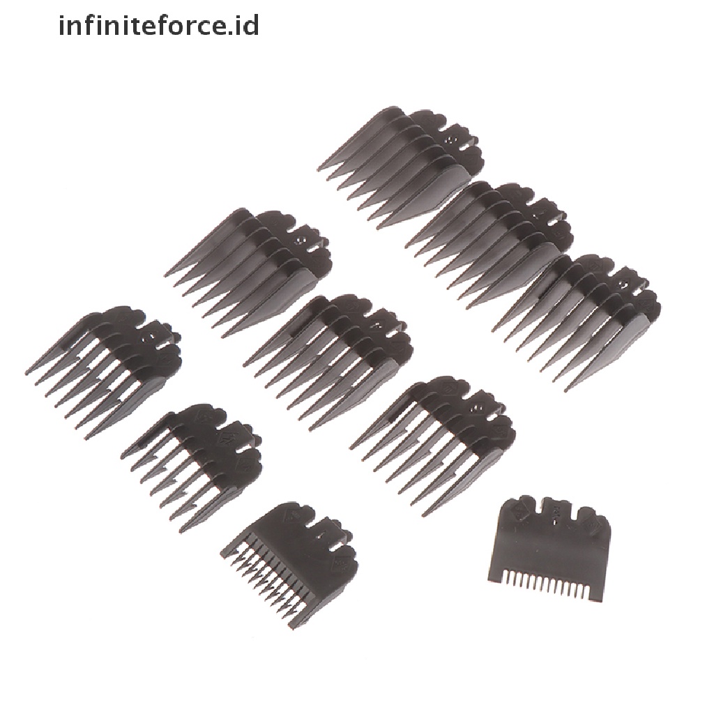 Infiniteforce.id 10PCS / Set Sisir Panduan Potong Rambut 1.5-25MM Untuk Salon