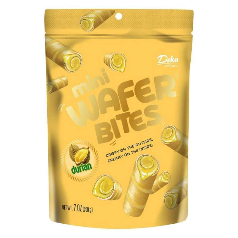 

Deka Mini Wafer Bites Rasa Durian (80 g) Snack DK