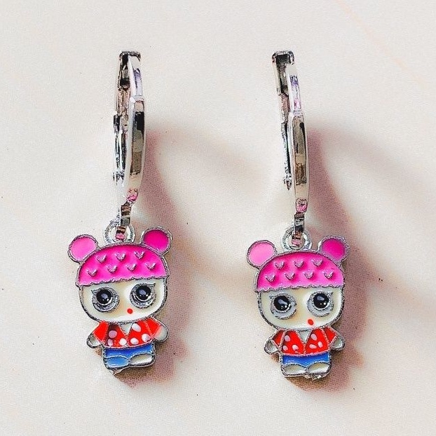 Anting Anak Lol Pink Silver Xuping