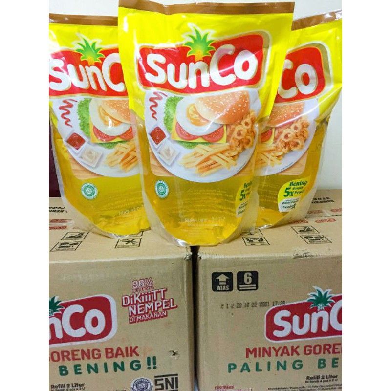 

MINYAK GORENG SUNCO 2 LITER PAKET MINYAK GORENG+GULAKU HIJAU 1KG MURAH