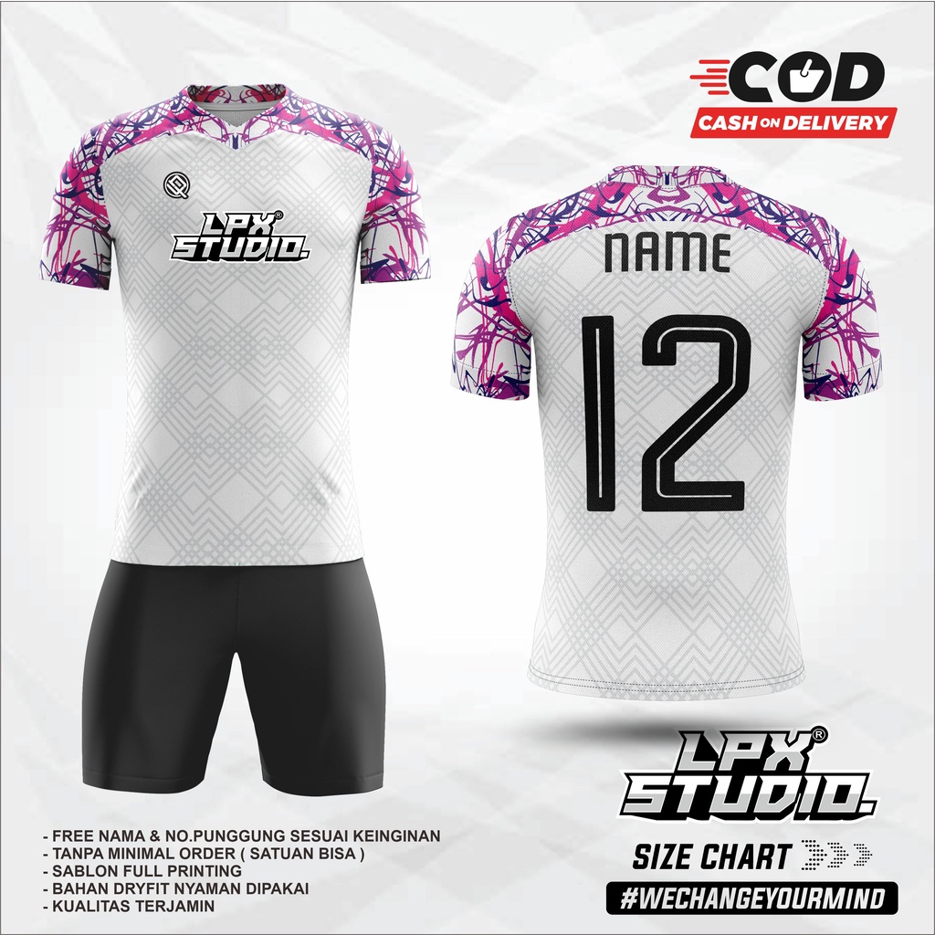 Jersey Futsal Custom Abstract Shoulder