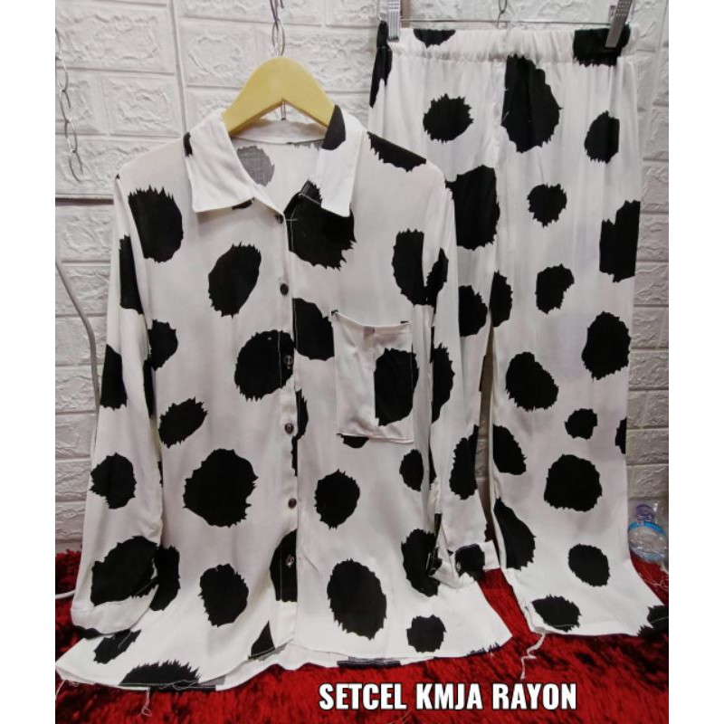 SETCEL TIE DYE//MUSLIM//ATASAN WANITA//RAYON