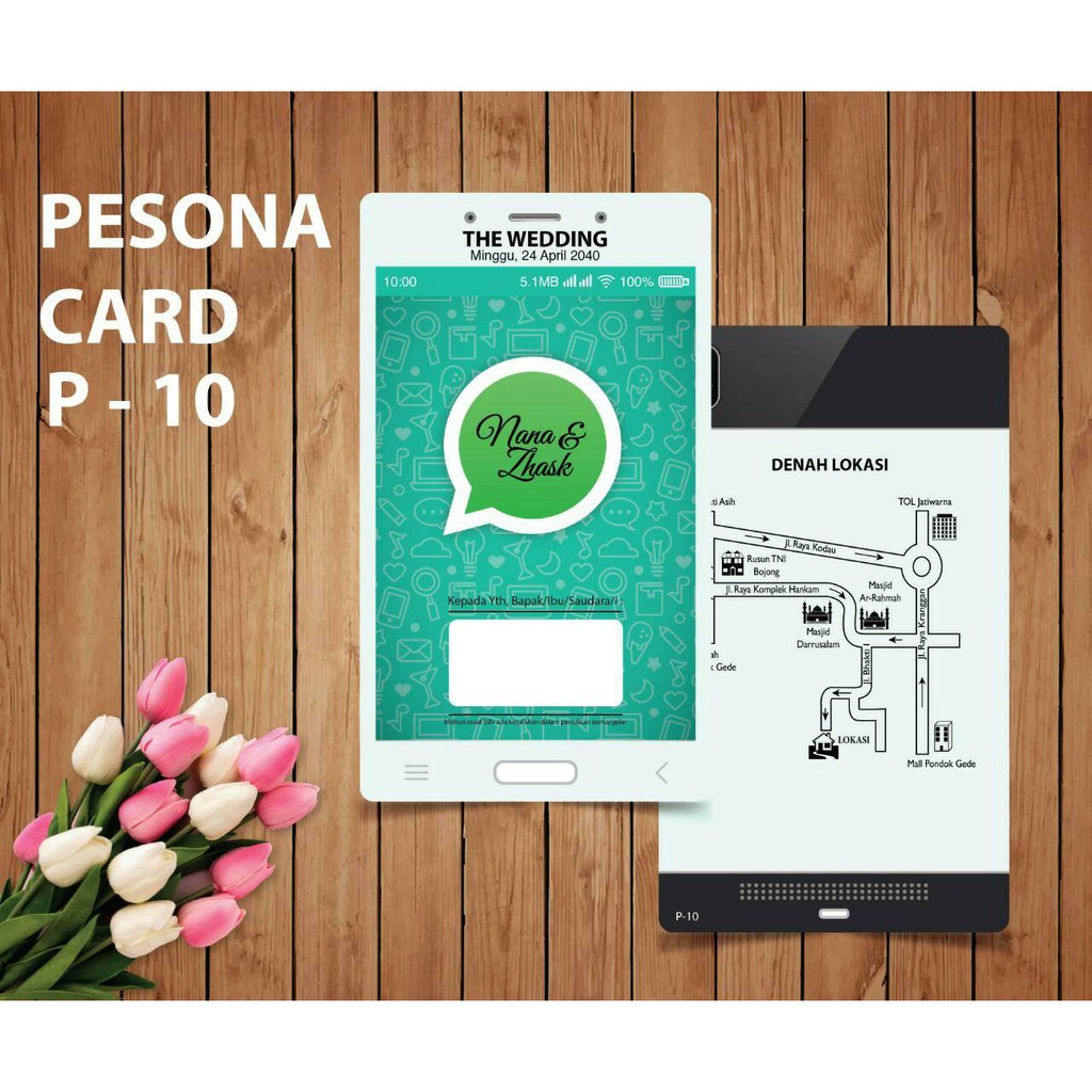 Blangko Kartu Undangan Pernikahan Pesona 10 Harga Termurah Gratis File Setting Isi 100