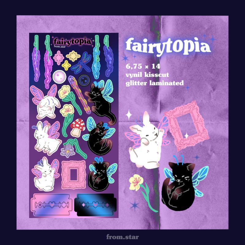 

[from.star] FAIRYTOPIA STICKER | Deco Sticker | Polco Sticker | Journal Sticker