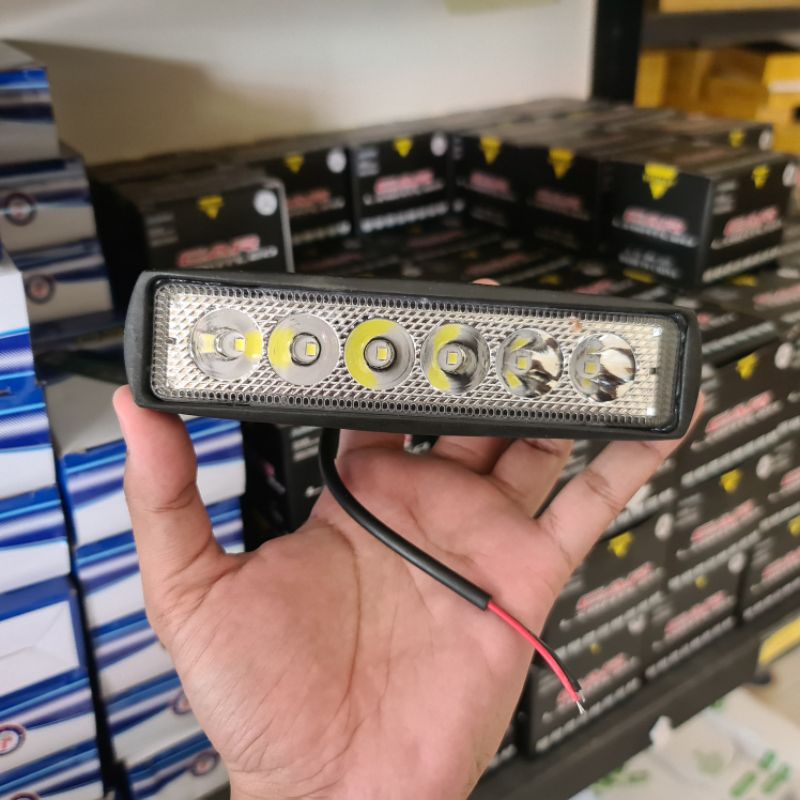 Lampu Tembak Sorot Led 6 Mata Slim 18 Watt