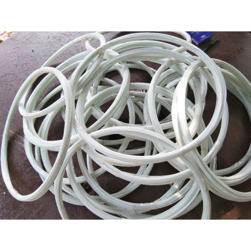 jeruji fiber putih susu 1mm panjang 100mtr