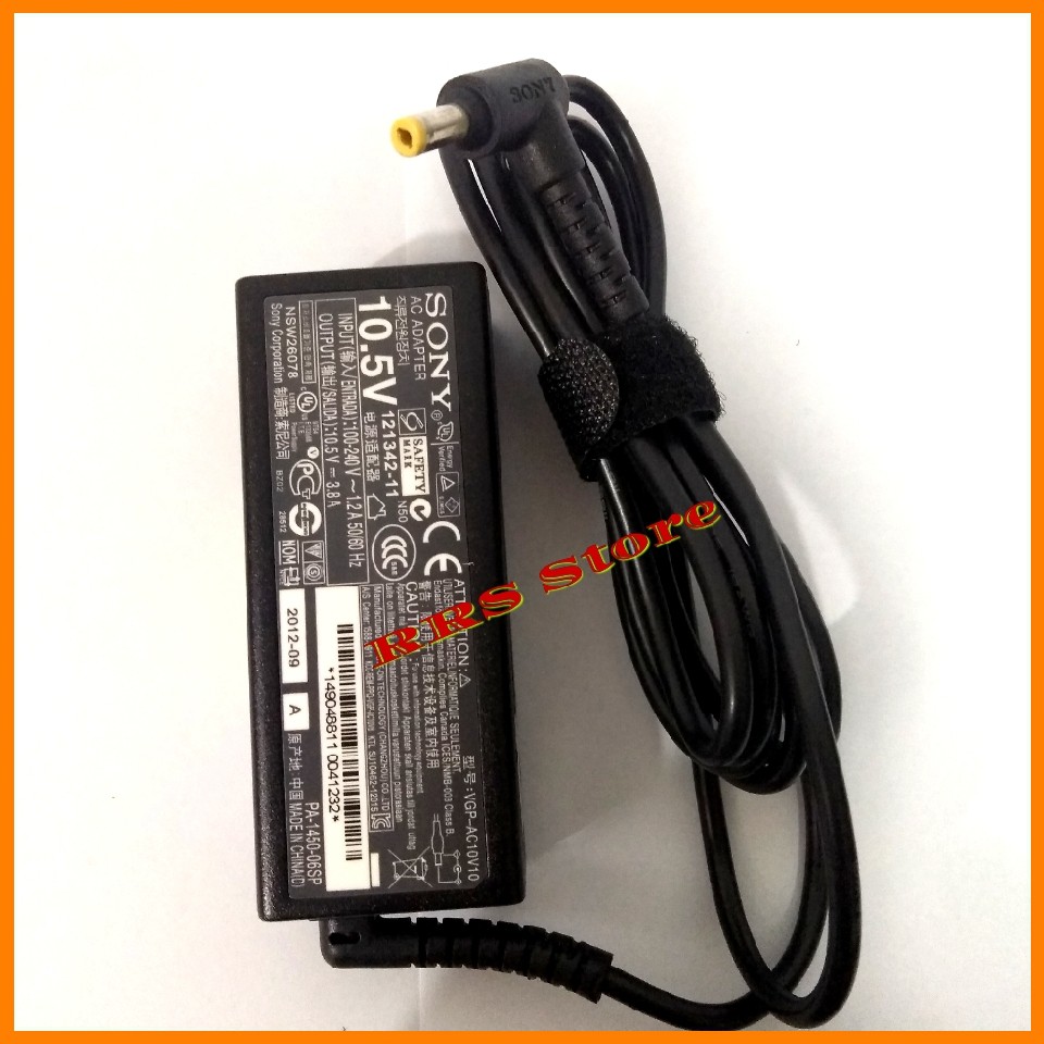 Adaptor Charger Laptop SONY 10.5V 3.8A (4.8X1.7mm) Vaio PRO 11 Series VP112A1CL, SVP112A1CW  DUO 11 DUO 13 PRO 11 Ultrabook AC10V8 VGP-AC10V10 Vaio SVD13228PAB, SVD13215PXB, SVP13219PGB, SVD1321X9EB, SVD1322X2EB