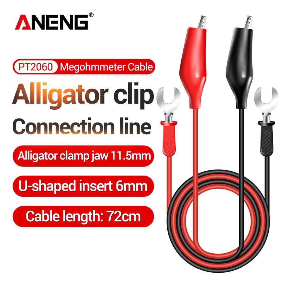 Kabel Digital Multimeter Aligator U Shape Wire Retardant 1000 V Kabel Pengganti Material Silicone Rubber Line