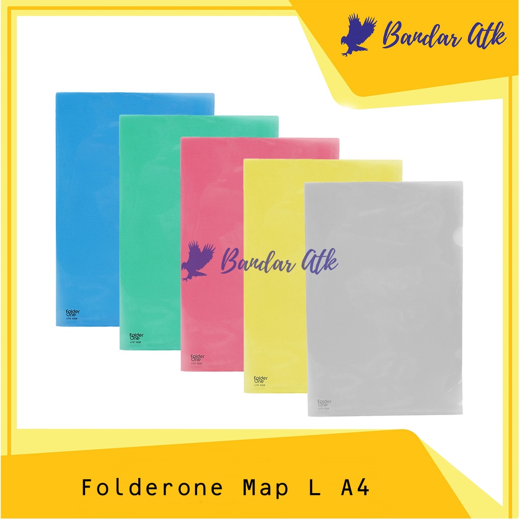 

Map L A4 FOLDER ONE Map Bening L Folder A4 [1 LUSIN]