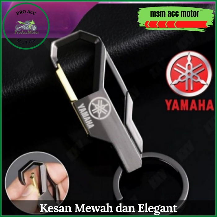 Gantungan Kunci Stainless Logo Yamaha Untuk Fazzio (Bisa COD)