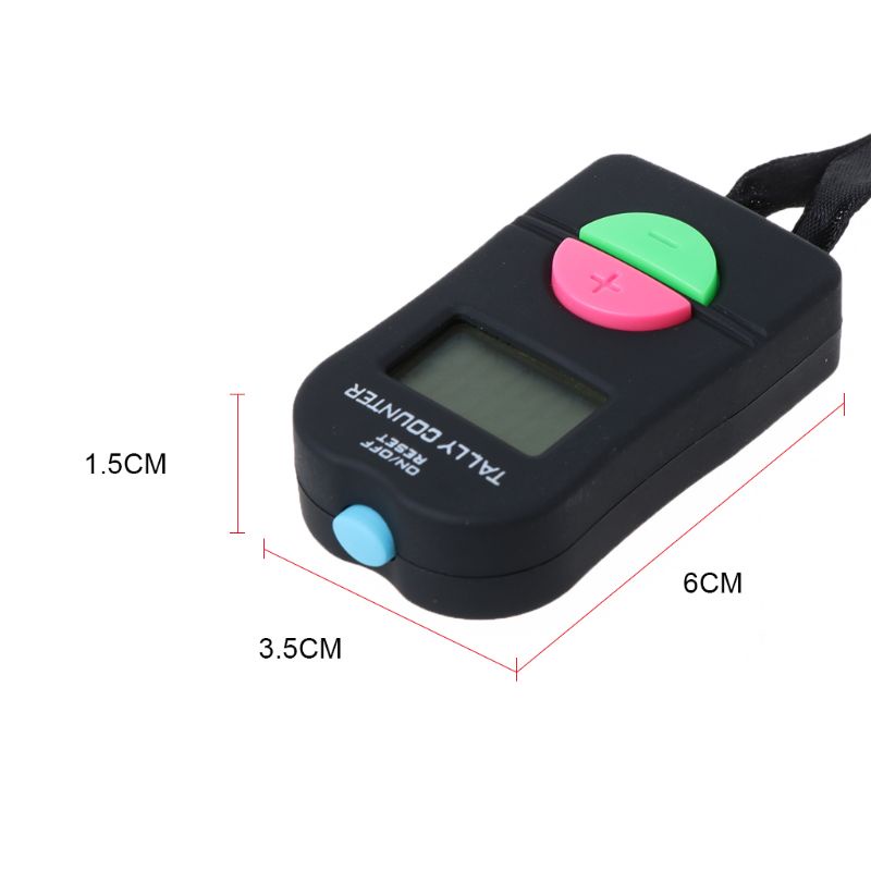 Btsg Tally Counter Digital Portable 0-9999 Untuk Lalu Lintas / Laboratorium