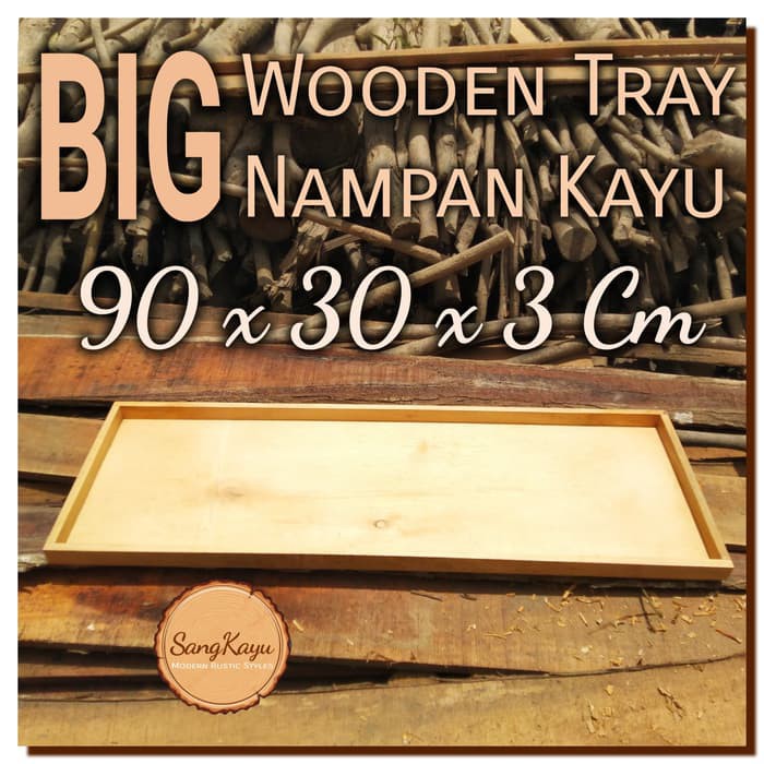 Nampan kayu 90x30x3cm Wooden Tray kotak hantaran seserahan penyimpan4n