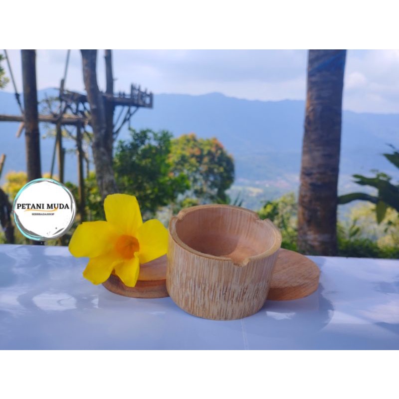 Asbak Bambu Unik Kerajinan Tangan Minimalis Ramah Lingkungan