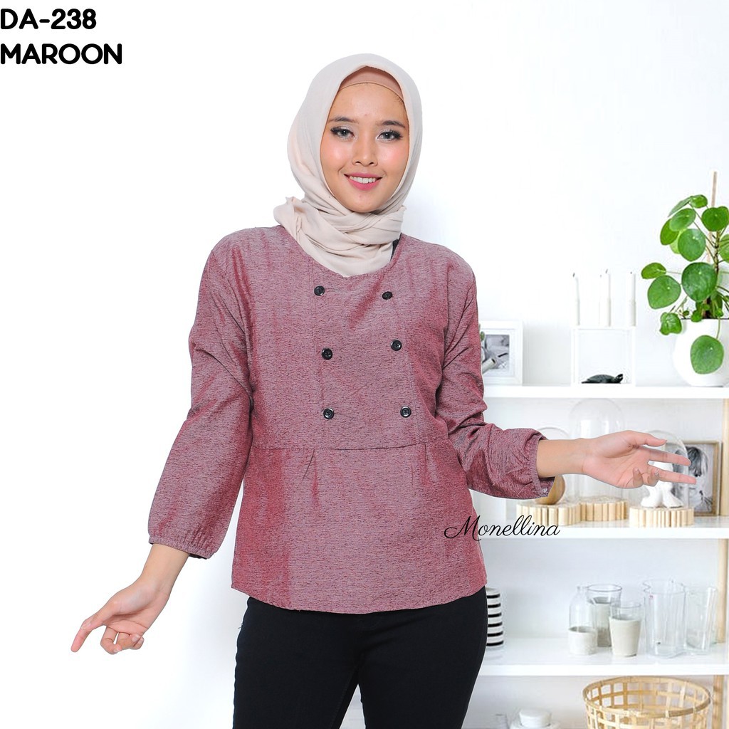 Baju Batik Baju Kerja Batik Modis Blouse Batik Atasan Hijab