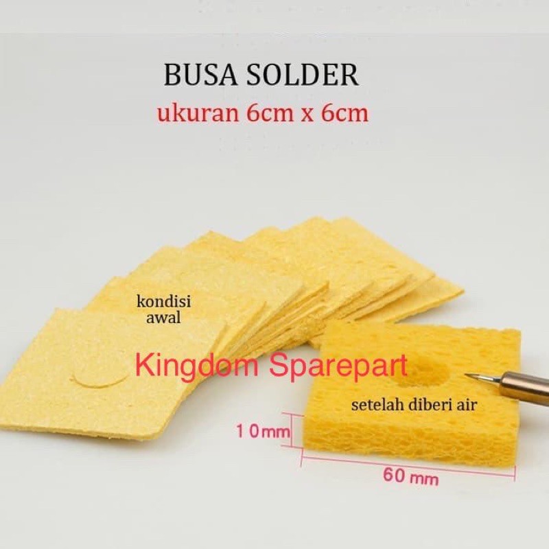 BUSA SOLDER PEMBERSIH MATA SOLDER SPONGE SOLDER CLEANER MATA SOLDER