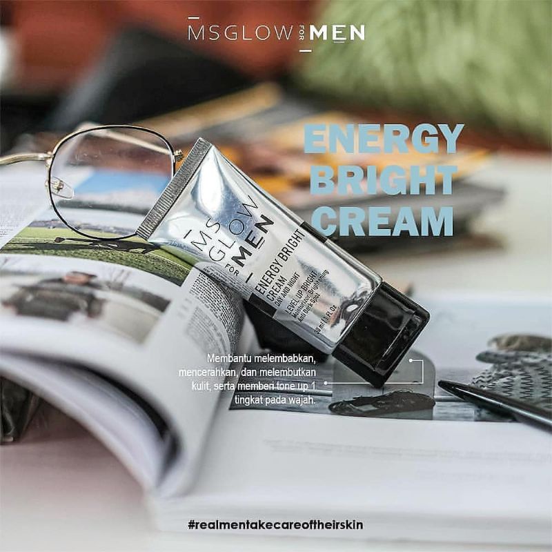 MsGlow For MEN paket basic isi 3 free pouch