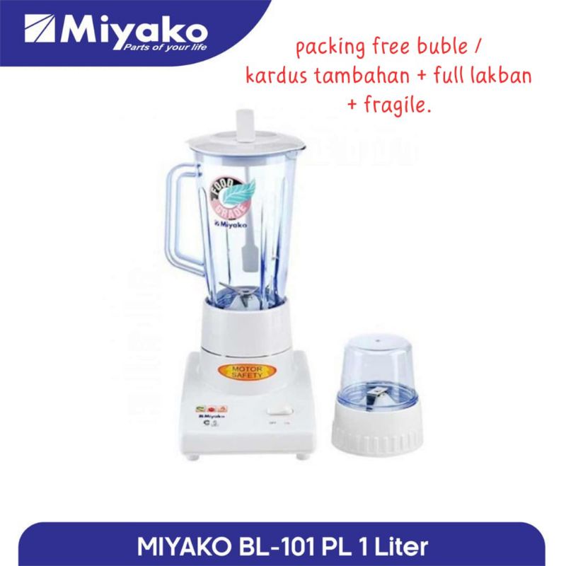 blender miyako 1liter BL 101 PL, BL 102 PL , BL 151 &amp; Bl 301 Pl  plastik , New garansi resmi 1th