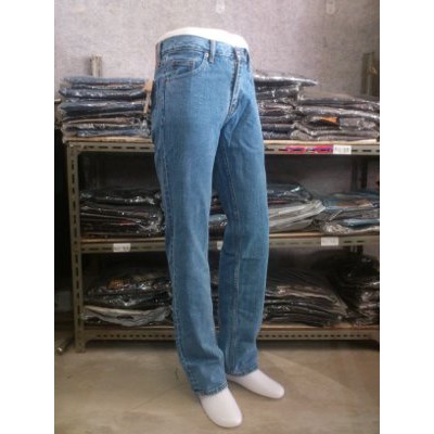 Celana Jeans Denim Levis Reguler Standar Fit Bioblitz  Biru Muda Telor Asin  Ukuran Besar  Big  Jum