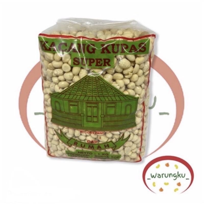 GROSIR 10kg Kacang Kupas RUMAH IJO 1kg x 10pcs SUPER