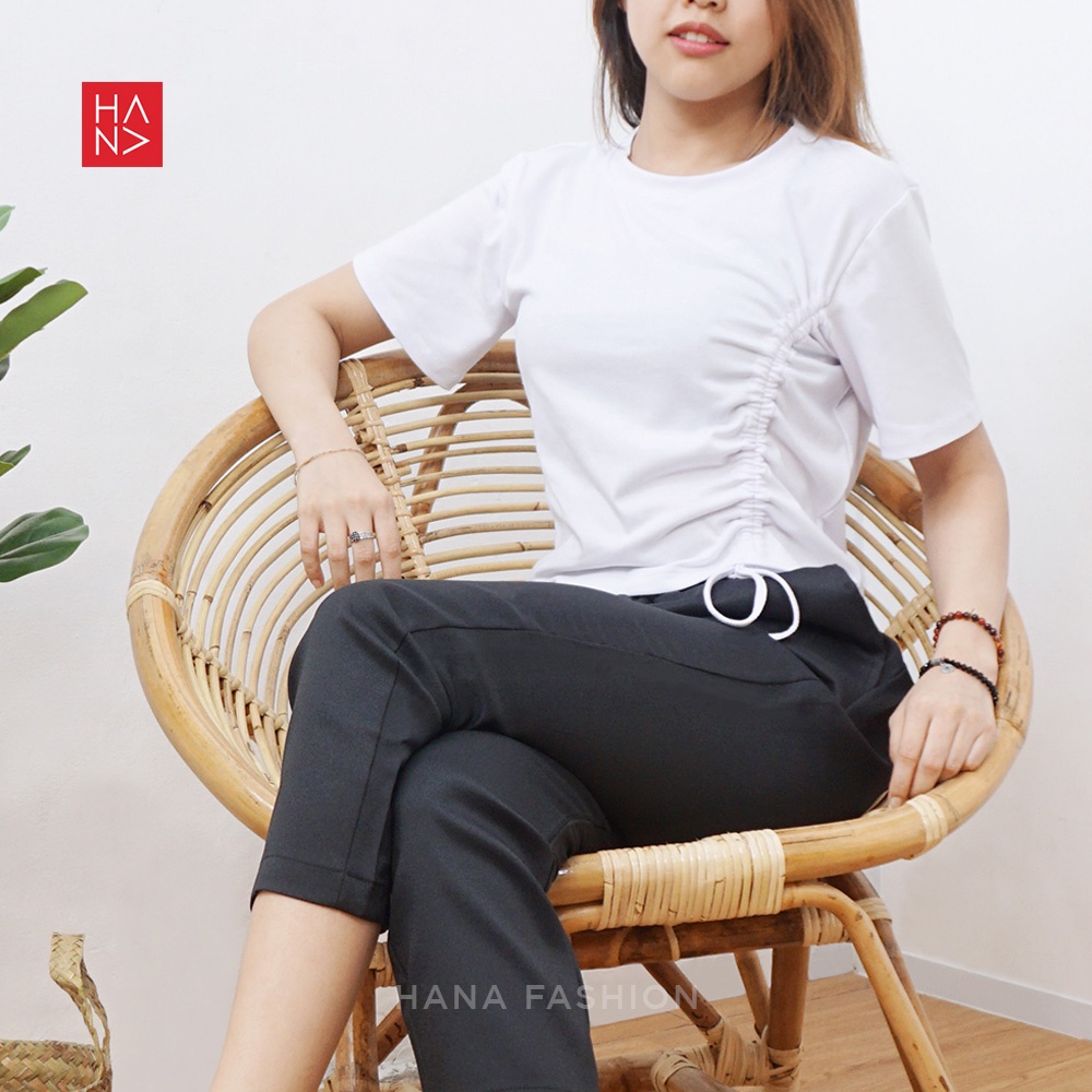 HanaFashion JKT - Isabel T Shirt Kaos Wanita Murah - TS090