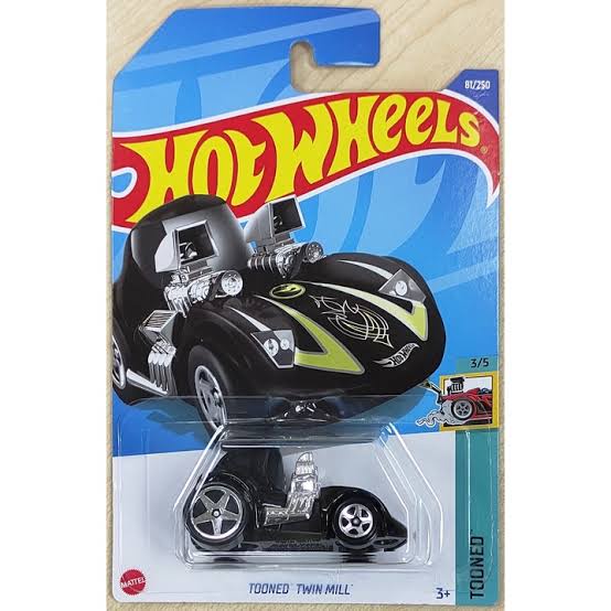 NEW 2022! | TOONED TWIN MILL Hitam THR Treasure Hunt Reguler Regular Diecast Hot Wheels HW Hotwheels Real Car D22 Mobil Mainan Anak