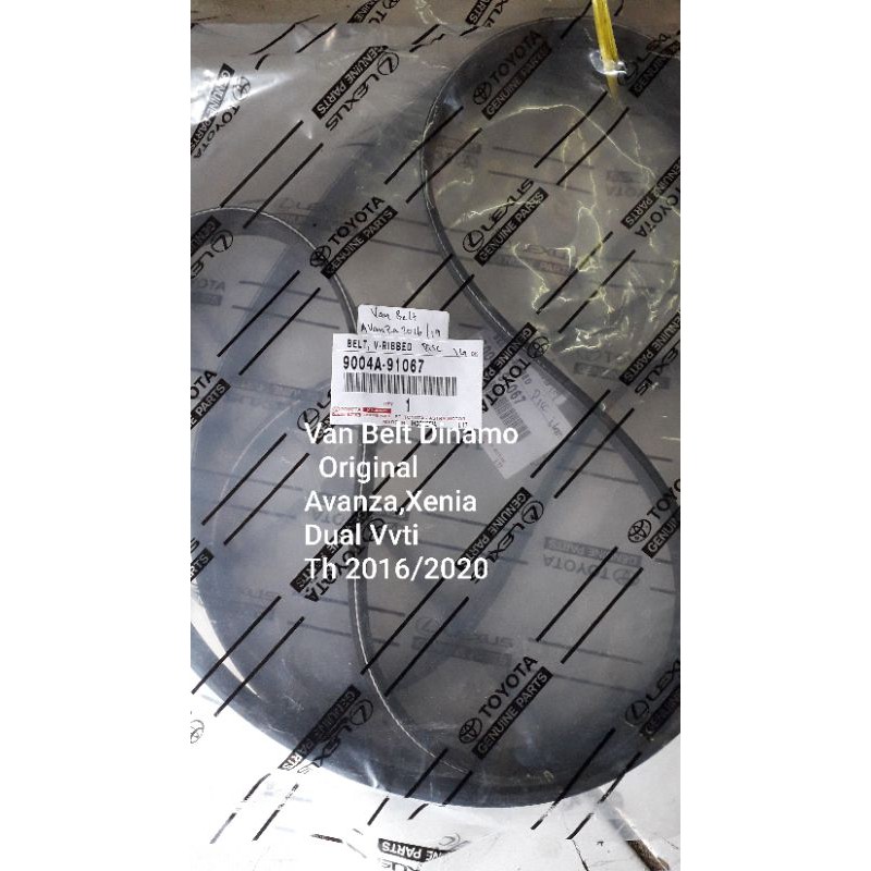 VANBELT ALTERNATOR,READY ASLI,AVANZA,XENIA,RUSH,DUAL VVTI,TH 2016/21