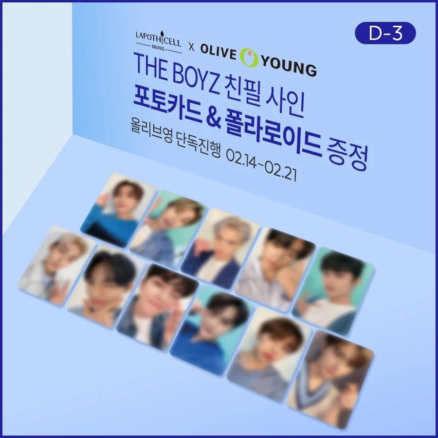 THE BOYZ Lapothicell x Olive Young Photocard Event