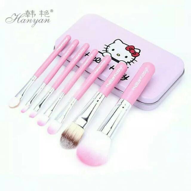 Kuas set wajah hello kitty