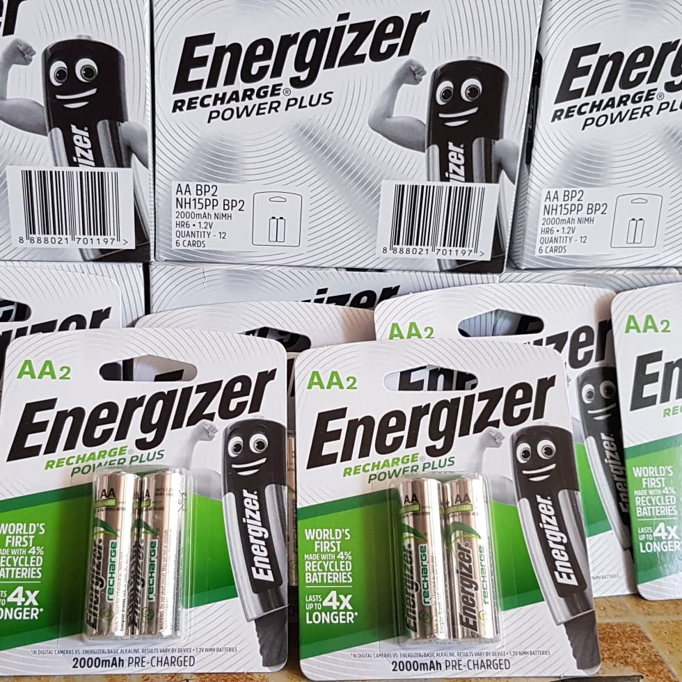 Batre baterai Energizer AA A2 2000mah recharge power plus