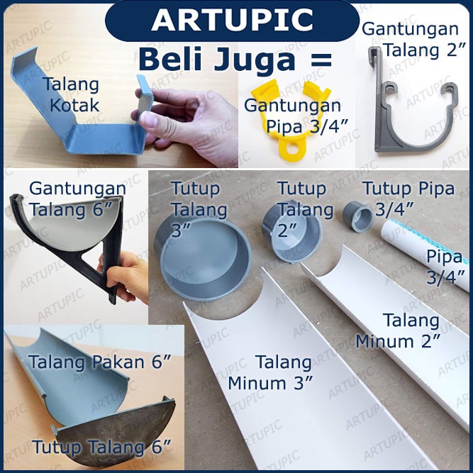 Tutup Talang 3&quot; inch | Tutup Pipa 3&quot; inch | Dop Pipa Air 3 Inch | Dop Cap 3 inch