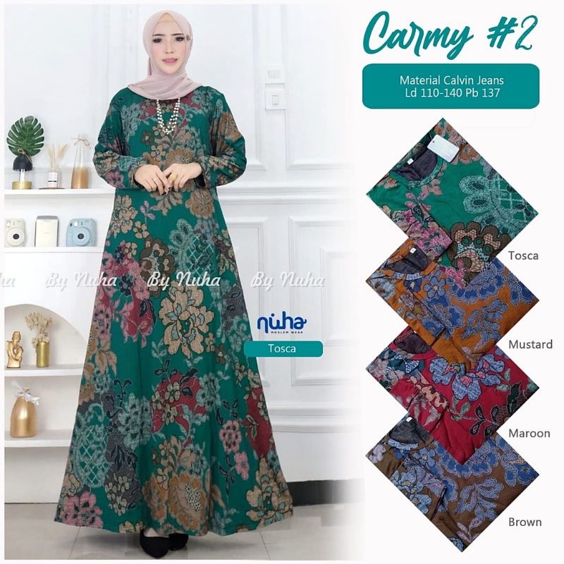 Carmy Dress 2 - Gamis Calvin Jeans Terbaru LD110+ / 023-6638