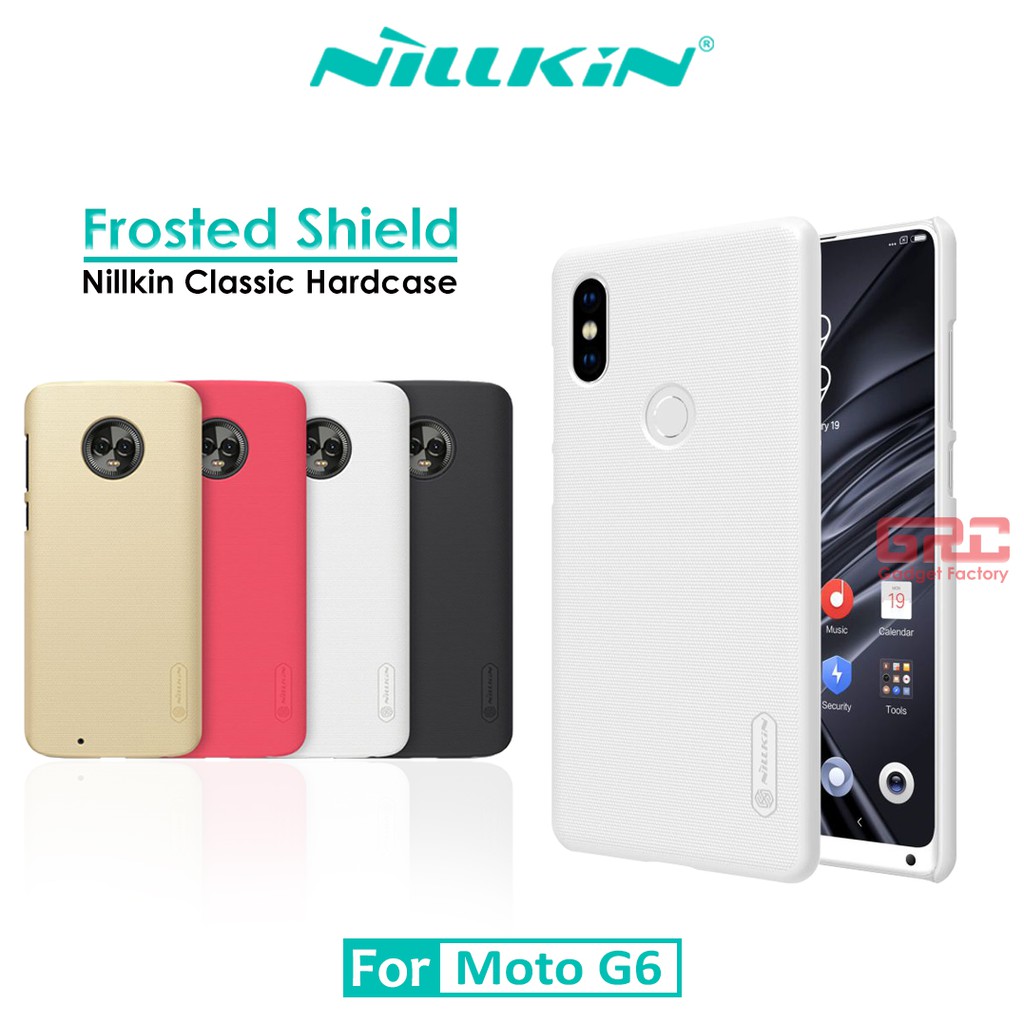 Hard Case Moto G6 Nillkin Frosted Hardcase Shield Casing Original