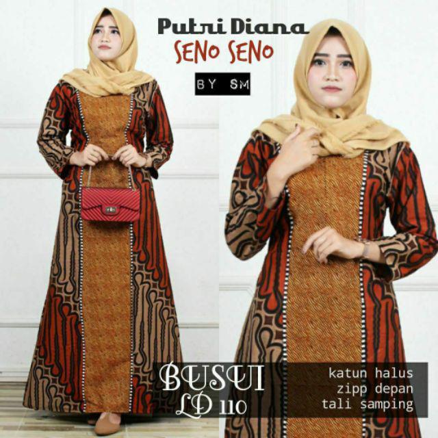 El Gamis Batik Putri Diana Busui Ld 110