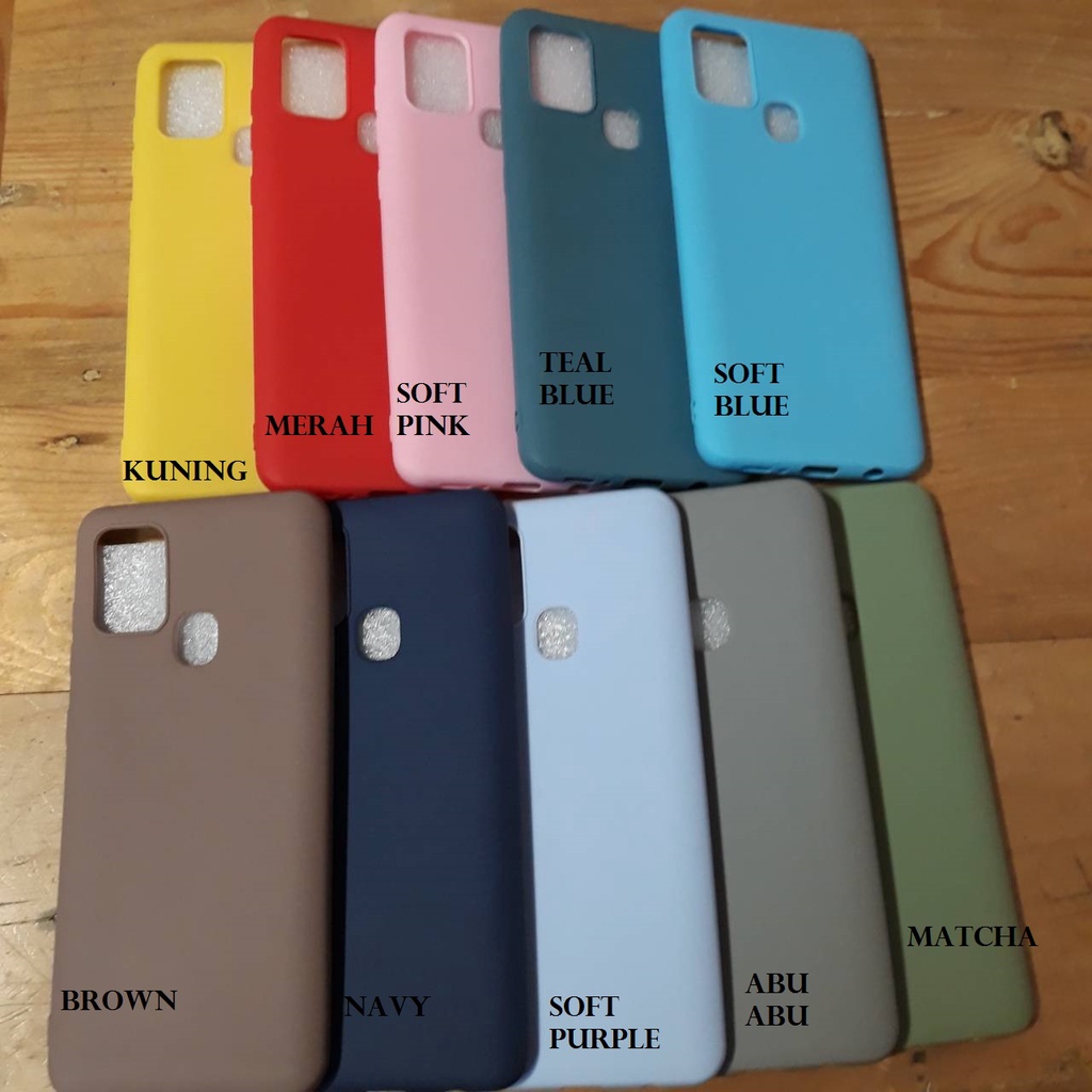 Samsung A21S  Softcase Color Matte Candy Color TPU Case Samsung Galaxy case polos