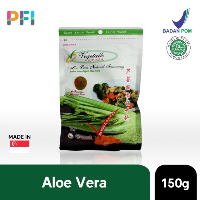 

NEW VEGETALK ALOEVERA SEASONING 150GR BUMBU SEASONING NON MSG