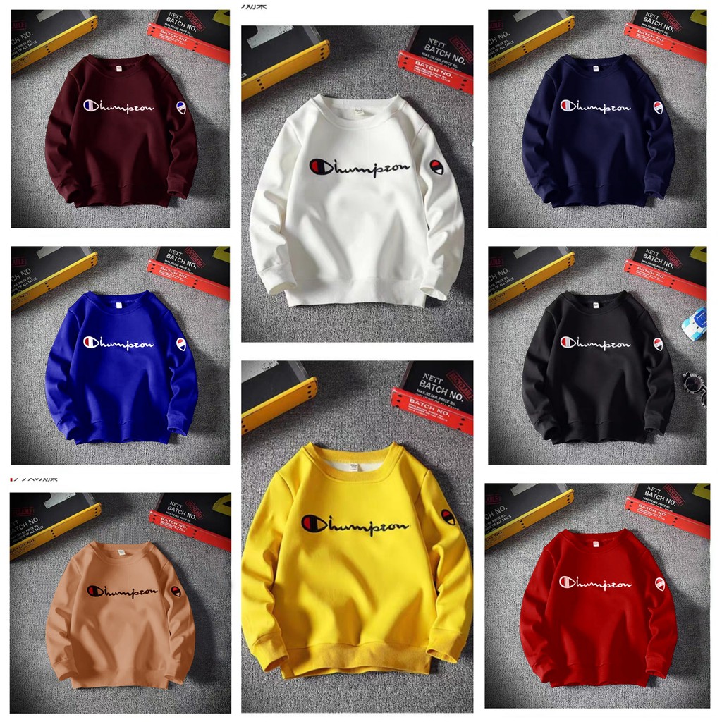 BAJU SWEATER HAMPION/ SWEATER TEBAL/SWEATER DEWASA/ UNSEX