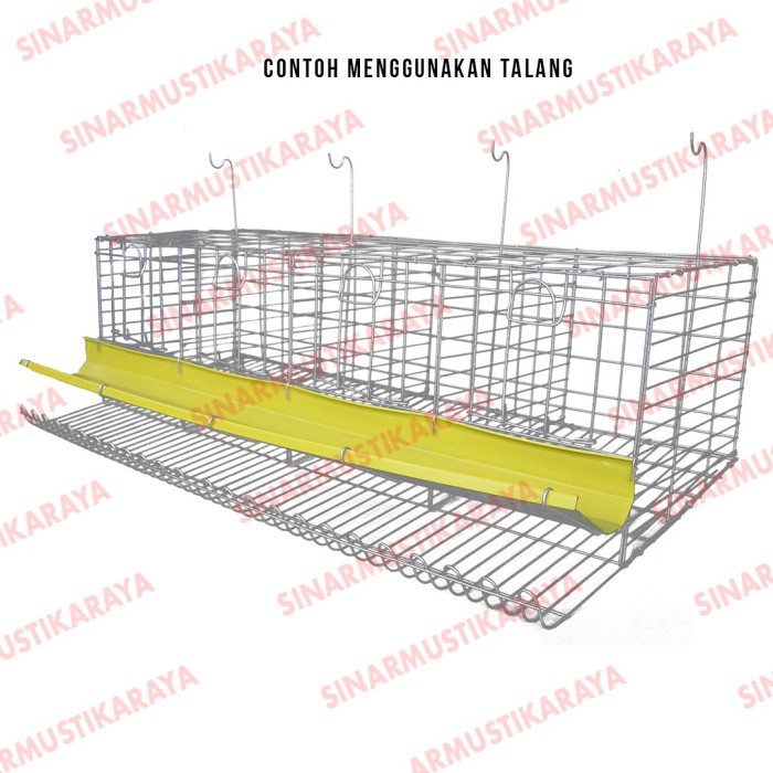Ds201D Kandang Baterai Galvanis 4 Pintu Ayam Petelur Alat Ternak Ayam Unggas We2201W