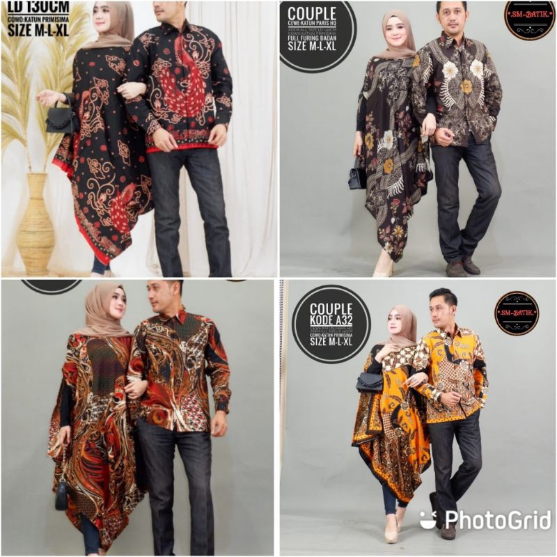 Kemeja Couple Batik Terbaru Batik Couple Batik Sarimbit Couple Kaftan Batik Seragam Batik Terlaris