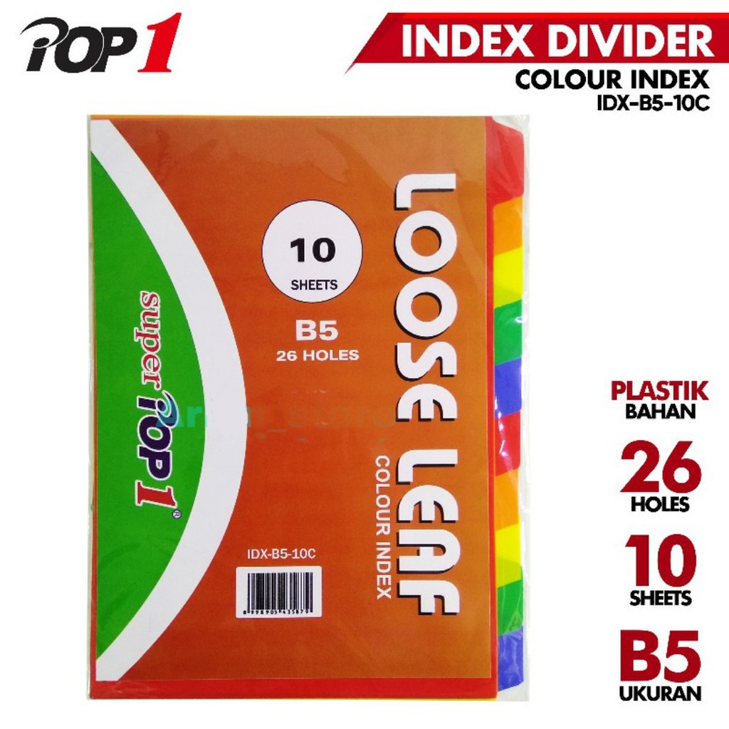 

PRIMASAKTI - Index B5 - Pop 1 Divider 10 warna