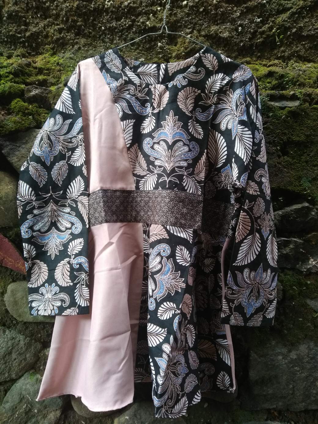 Tey-17 Batik Wanita Asj Sa Hrb026 Kenongo Kemeja Tosca Pendek