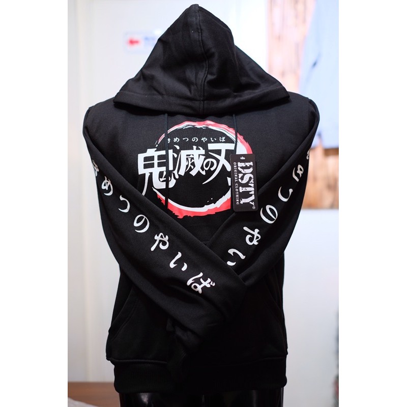 Jaket Hoodie Anime Kimetsu No Yaiba KNY Pria / Wanita