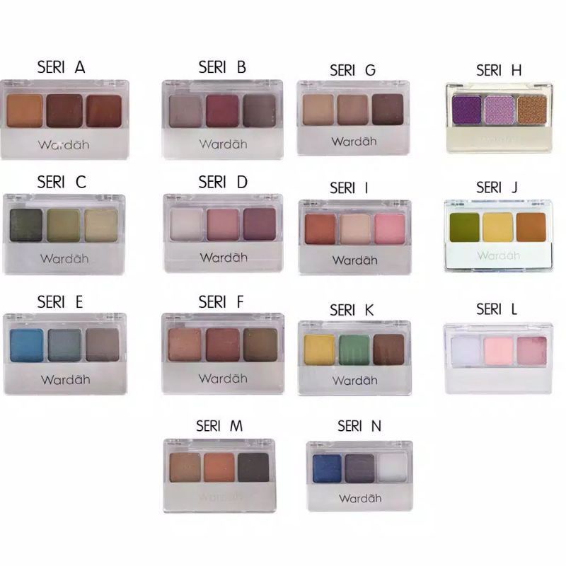 Wardah Eyeshadow Seri A - N