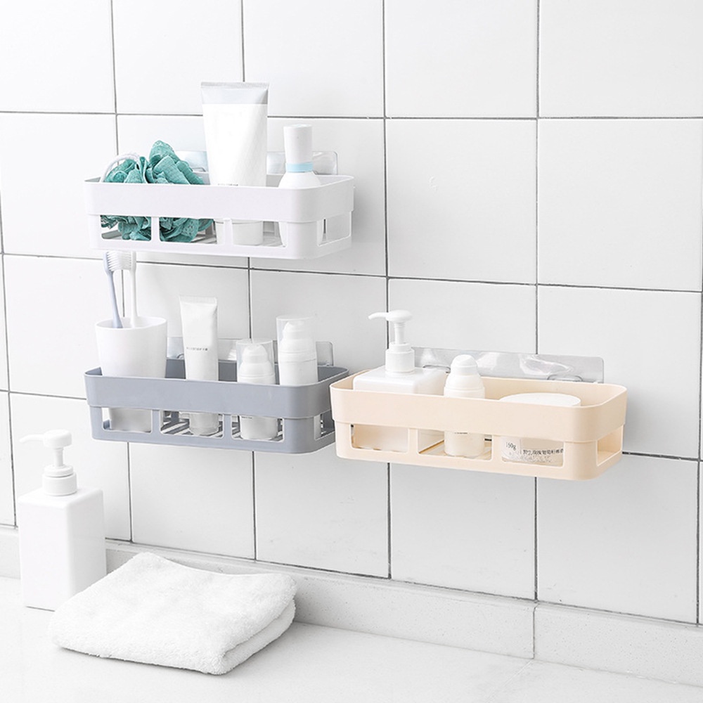 Bathroom Corner Shower Shelf / Toilet Adhesive Storage Rack / Wall Hanging Bathroom Rack Bedside Sundries Storage Case